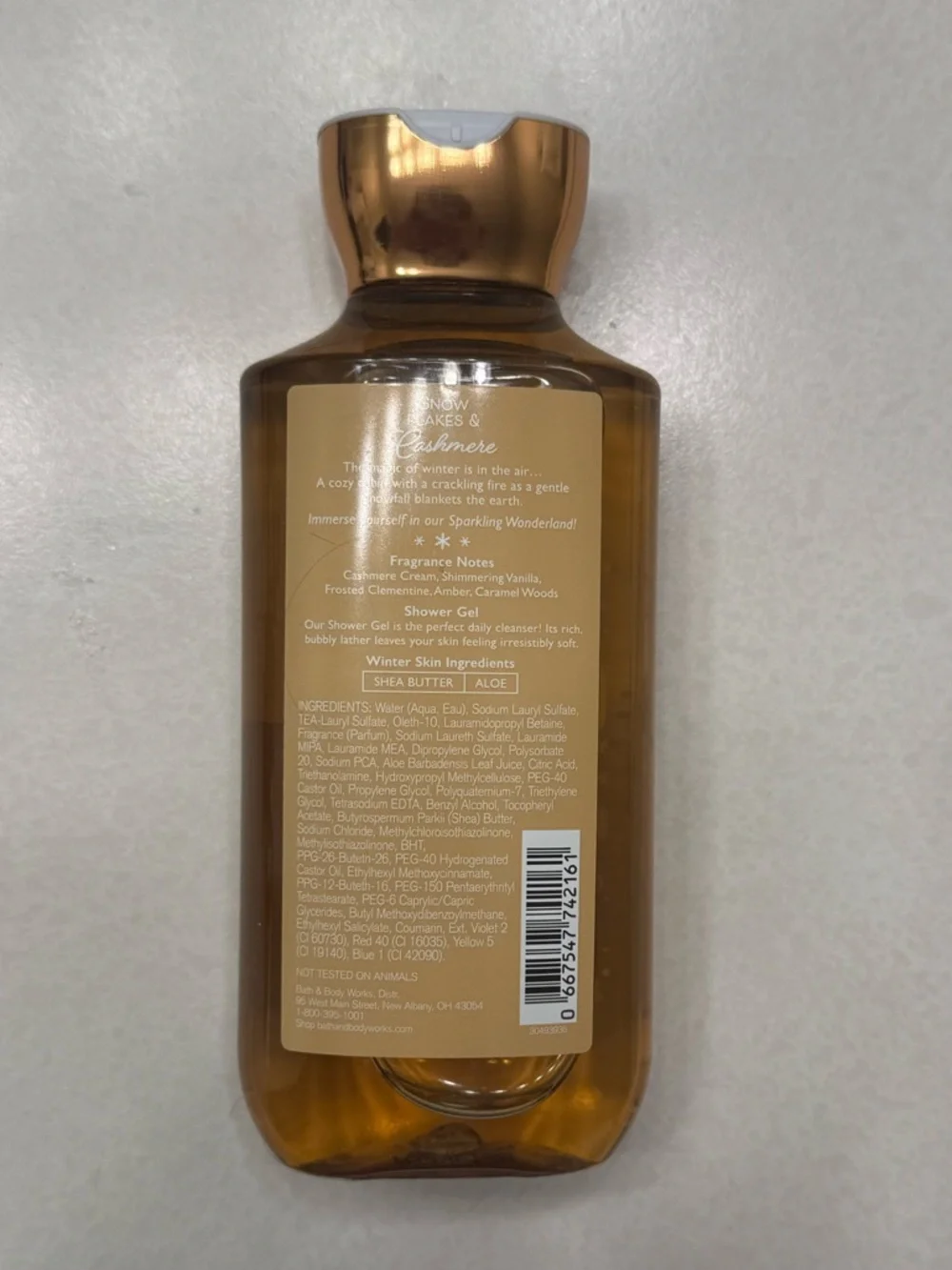 Bath & Body Works Snowflakes and Cashmere Shower Gel, 10oz